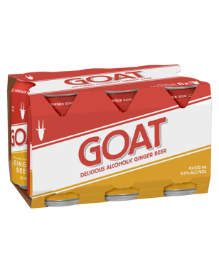 Mountain Goat Goat Ginger Beer Can 330ml  6 Pack