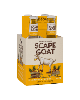 Scape Goat Pineapple Flavoured Cider Bottles 330ml  4 Pack