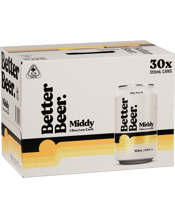 Better Beer Middy Ultra Low Carb Lager Cans 355ml  30 undefined