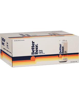Better Beer Zero Carb Can 440ml  24 Case