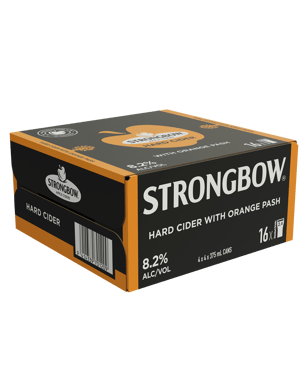 Strongbow Hard Cider Orange Pash Can 375ml  16 Case