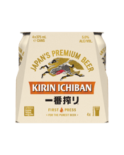 Kirin Ichiban Can 375ml  4 Pack