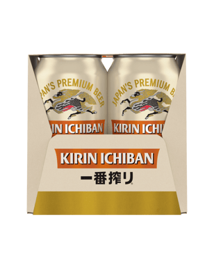 Kirin Ichiban Can 375ml  4 Pack
