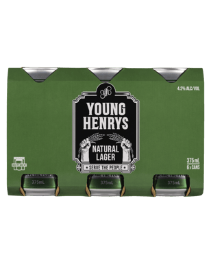 Buy Young Henrys Natural Lager Cans 375ml online with (same-day FREE ...