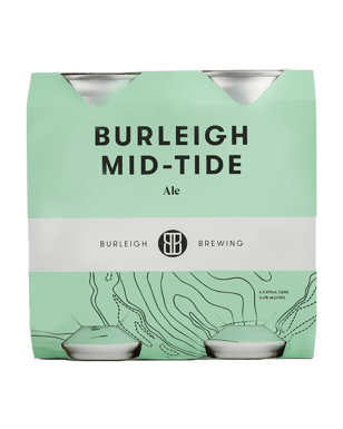 Burleigh Brewing Co. Mid-tide Ale Cans 375ml  4 Pack