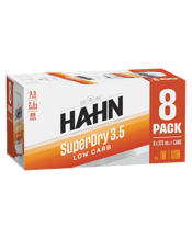 Hahn Super Dry Lager 3.5% Cans 375ml  8 Pack