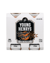 Young Henrys Ginger Beer Cans 375ml  4 Pack