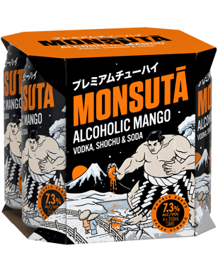 Monsuta Mango Chuhai 7.3% Cans 350ml  4 Pack