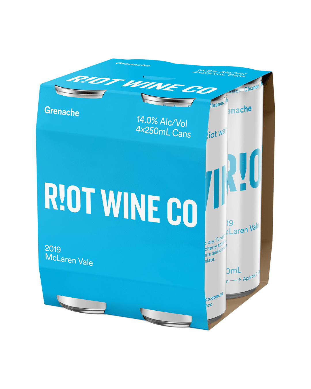 Riot Wine Co Rouge McLaren Vale Grenache Cans 4x250mL