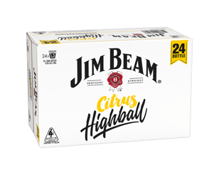 Jim Beam Citrus Highball Bottles 330ml  24 Case