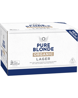 Pure Blonde Organic Lager 330ml  24 Case