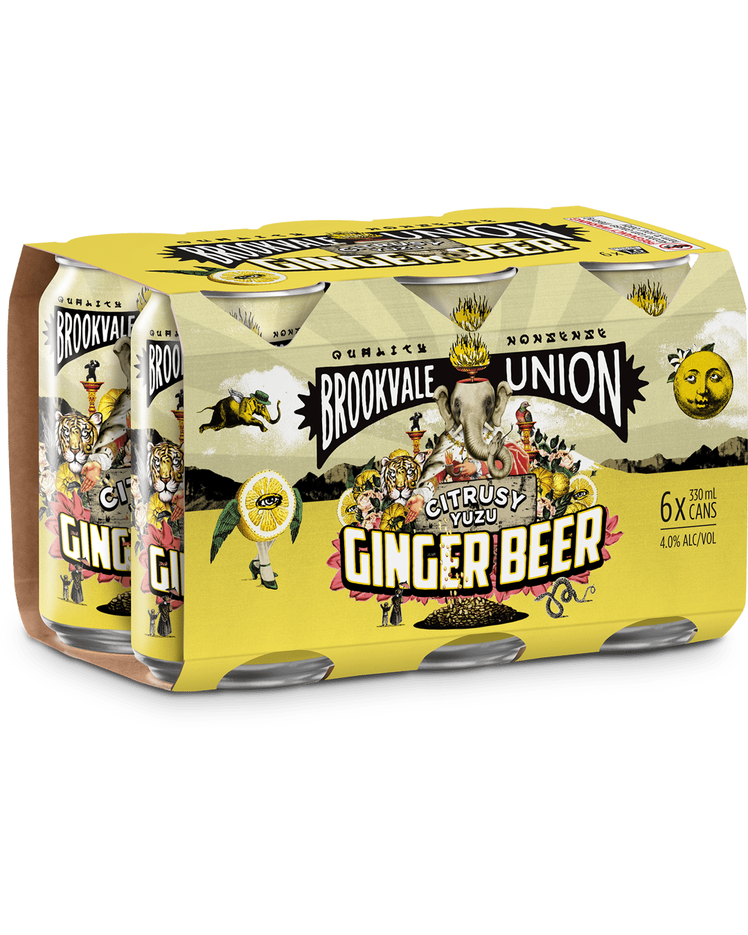 Buy Brookvale Union Tropical Ginger Beer Cans 330ml online with (same ...