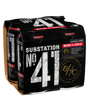 Substation No.41 Rum And Cola 6% Cans 375ml  4 Pack