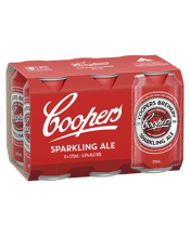 Coopers Sparkling Ale Cans 375ml  6 Pack