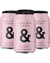 Soda & Pink Gin Soda & 355ml  4 Pack