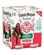 Captain Morgan Tropical Coconut & Watermelon Can 330ml  4 Pack