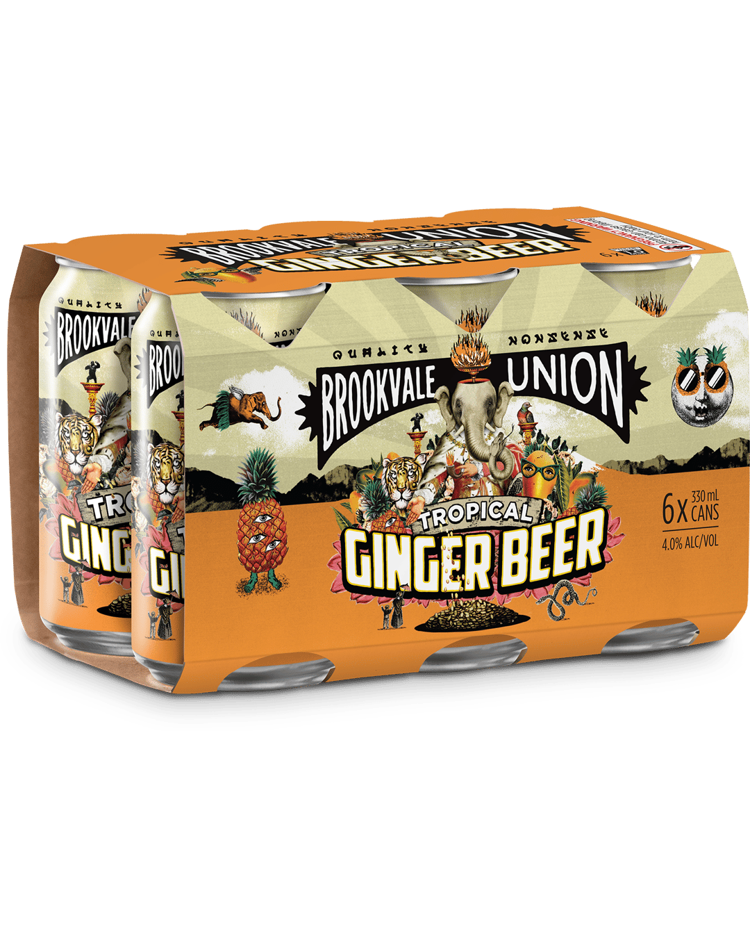 Buy Brookvale Union Tropical Ginger Beer Cans 330ml online with (same ...