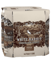 White Rabbit Pana Organic Choc Stout Cans 375ml  4 Pack