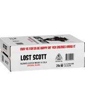 Lost Scott Whisky & Cola 4.6% Cans 375ml  24 Case