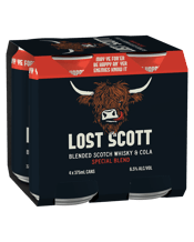 Lost Scott Whisky & Cola 6.5% Cans 375ml  4 Pack