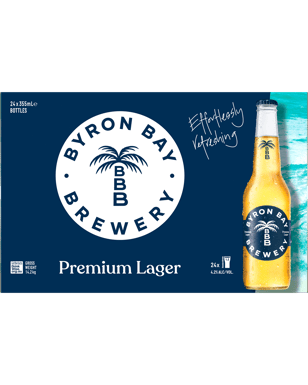 Buy Byron Bay Brewery Premium Lager 355ml Online Today Bws