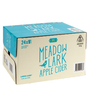 Meadow Lark Low Carb Cider 330ml  24 Case
