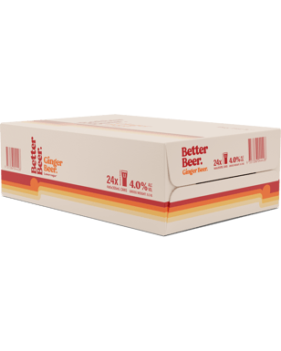 Better Beer Ginger Beer Cans 355ml  24 Case