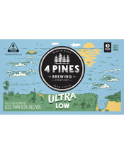 4 Pines Ultra Low Bottle 330ml  24 Case