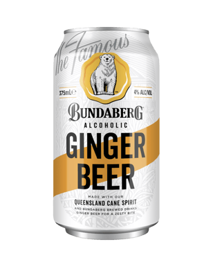 Bundaberg Alcoholic Ginger Beer Can 375ml  24 Case
