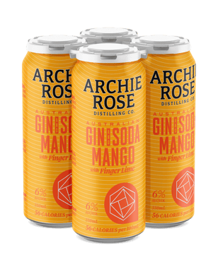 Archie Rose Straight Dry Gin & Mango With Native Finger Lime C  4 Pack