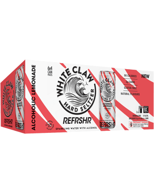 White Claw Refrshr Alcoholic Lemonade Strawberry Cans 330ml  24 Case