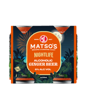 Matso's Nightlife Alcoholic Ginger Beer Cans 330ml  4 Pack