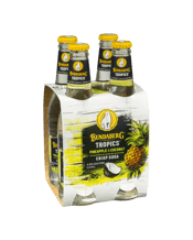 Bundaberg Tropics Coconut & Pineapple With Soda 330ml  4 Pack