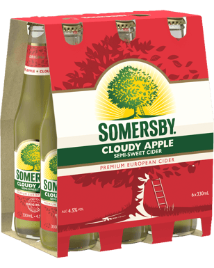 Somersby Cloudy Apple Cider Bottles 330ml  6 Pack