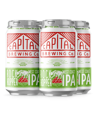 Capital Brewing Co. Rock Hopper Ipa Cans 375ml  4 Pack
