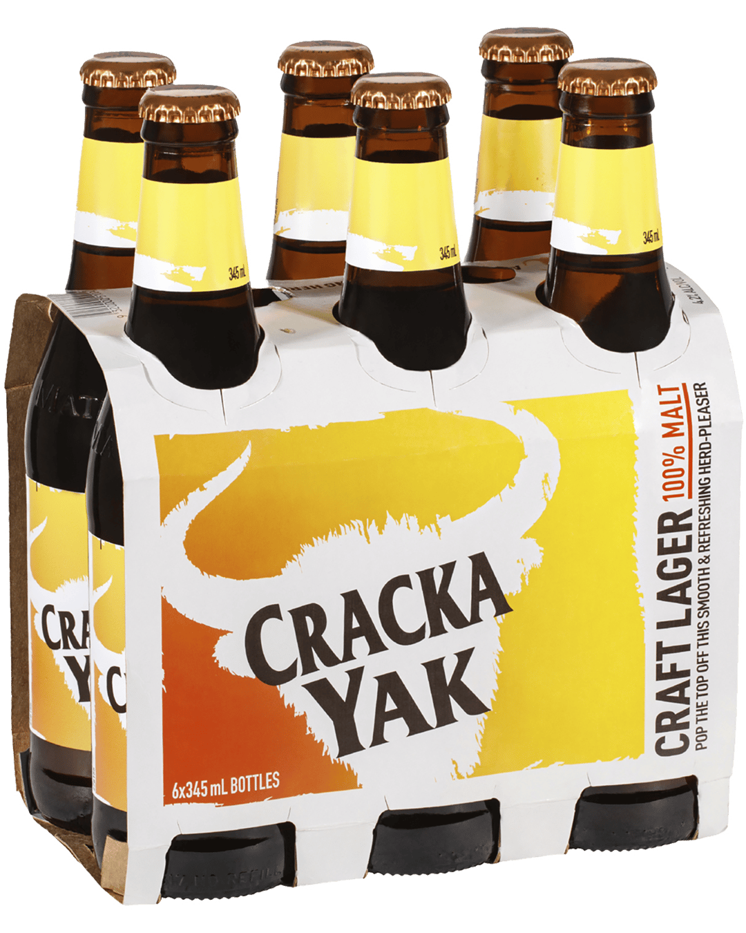 Yak Brewing Cracka Yak Lager Bottles 345mL