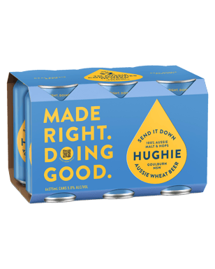 Hughie Wheat Beer Cans 375ml  6 Pack