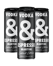 Ampersand Vodka & Espresso Martini 7% Cans 200ml  4 Pack