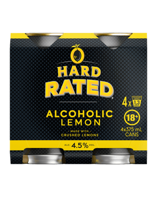 Hard Rated Cans 375ml  4 Pack