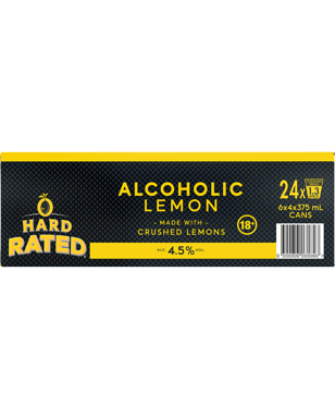 Hard Rated Cans 375ml  24 Case