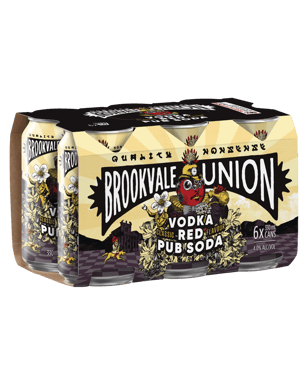 Brookvale Union Vodka Red Pub Soda Cans 330ml  6 Pack