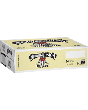 Brookvale Union Vodka Red Pub Soda Cans 330ml  24 Case