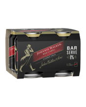Johnnie Walker Whisky & Cola Bar Serve 9% 250ml  4 Pack