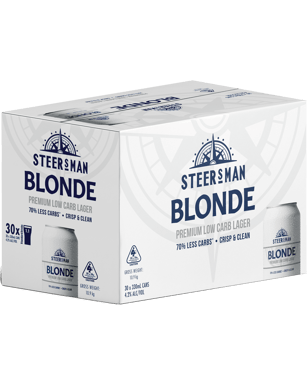 Steersman Blonde 4.2% Cans 330ml  30 Case