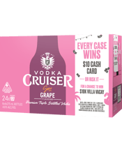 Vodka Cruiser Sour Grape Bottles 275ml  24 Case