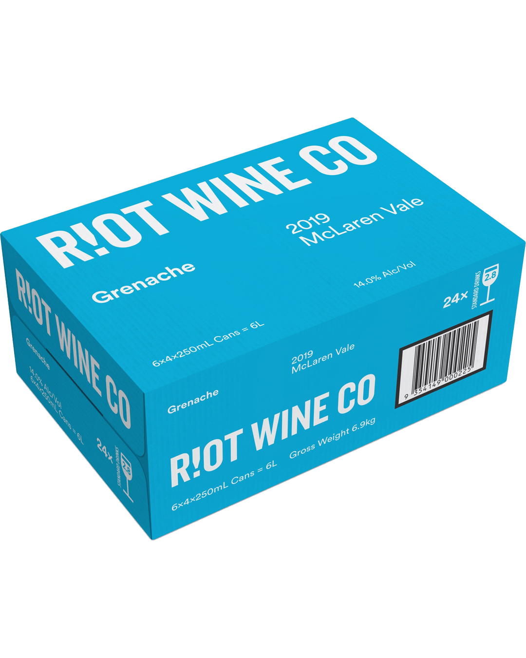 Riot Wine Co Rouge McLaren Vale Grenache Cans 6x4x250mL