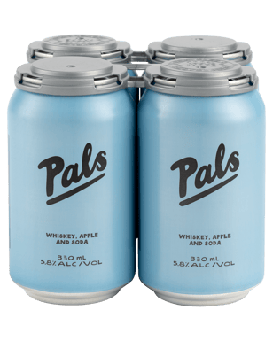 Pals Whiskey Apple & Soda Can 330ml  4 Pack