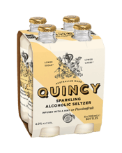 Quincy Sparkling Alcoholic Seltzer With Passionfruit 300m  4 Pack