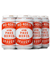 Pikes Beer Company Mid North Draught Cans 375ml  6 Pack