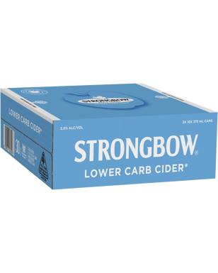 Strongbow Lower Carb Apple Cider Cans 10 Pack 375ml  3 Case